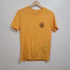 Van's Women's Yellow Graphic Crewneck Short Sleeve T-shirt Size Small